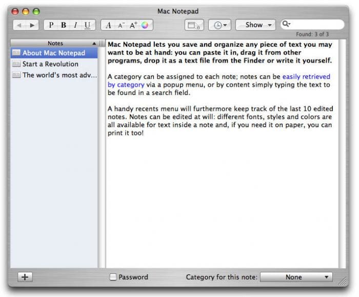 Desktop Notepad App Mac